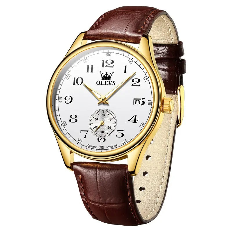 Reloj Análogo para Hombre con Movimiento Cuarzo Preciso Diseño Clásico