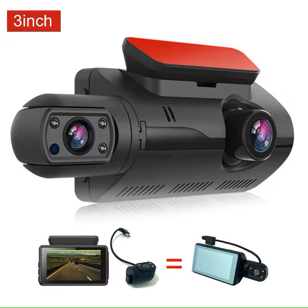 Dash Cam Cámara Dual 1080P Ángulo Amplio de 150° Grabación en Bucle