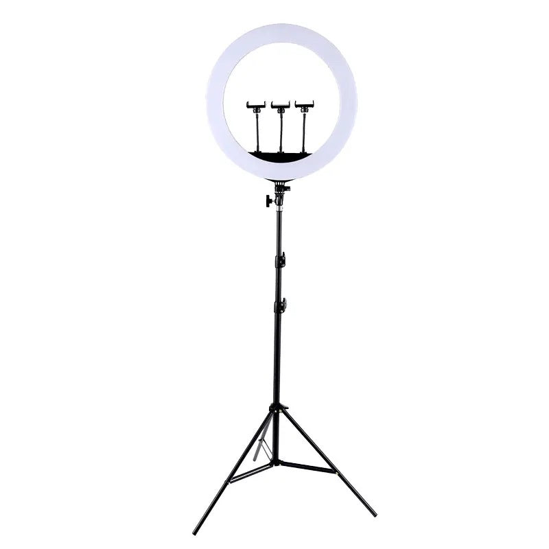Aro LED de 18 Pulgadas y 45cm 3 soportes control remoto y atril de 2.10 mts