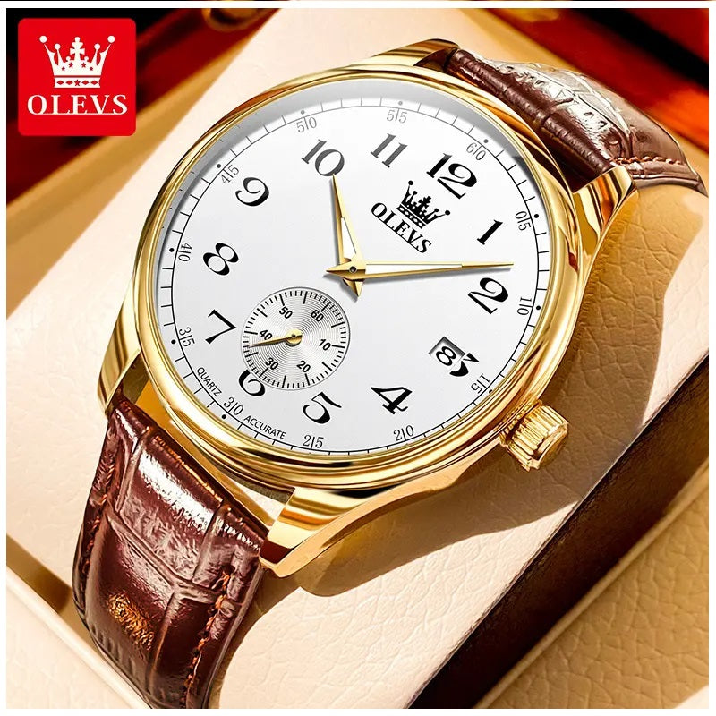Reloj Análogo para Hombre con Movimiento Cuarzo Preciso Diseño Clásico
