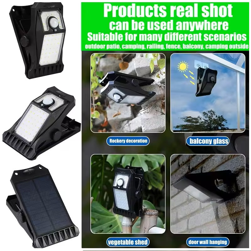 Luz Solar LED Clip 75 lm/w Temperatura 6000K 2000mah IP55 Luz Fría