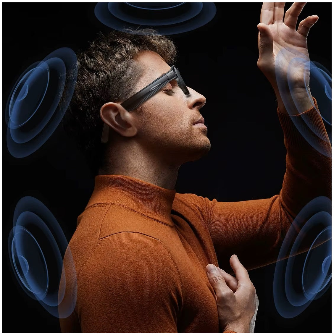 Gafas Inteligentes L802 con Cámara 8MP, Grabación 1200P, Traducción Multilingüe, Conexión WiFi y Bluetooth, Lentes Polarizados IPX5
