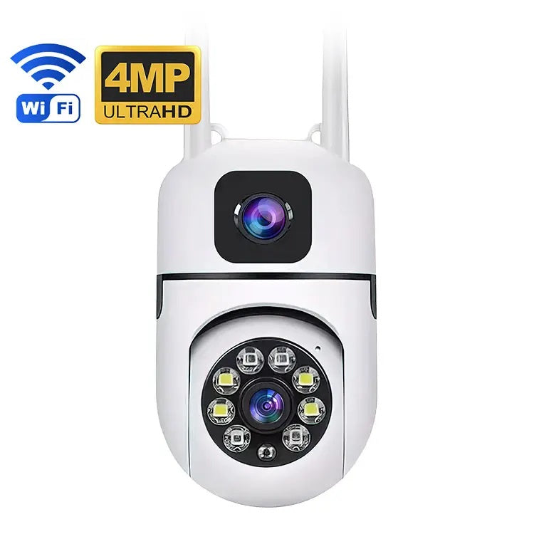 Cámara de Seguridad WiFi Lente Dual Monitoreo 360° Full HD 110° Visión