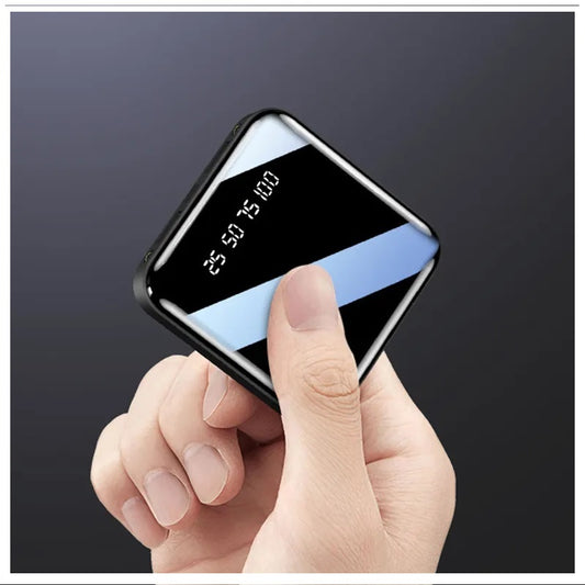 Cargador Portátil Power Bank 10000 mAh 2USB Micro USB Linterna Azul