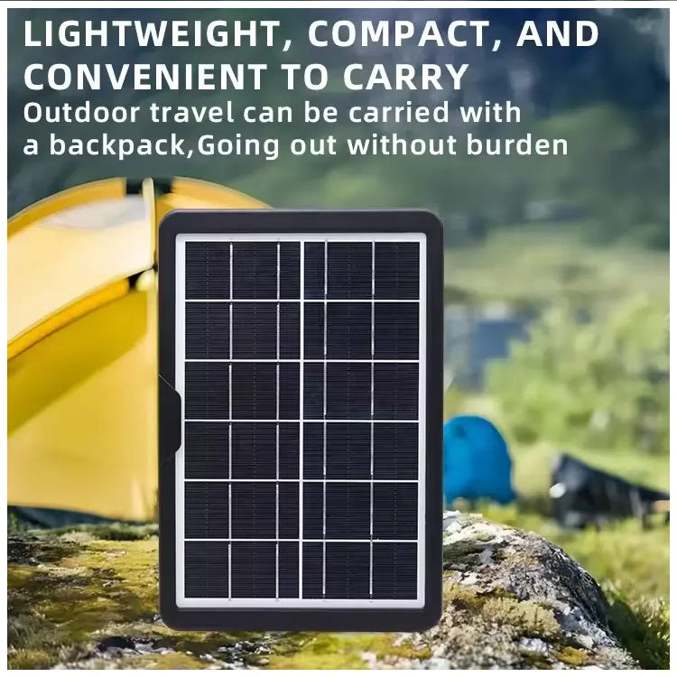 Panel Solar Portátil 20W 18V Adaptador de carga Múltiple Cable USB