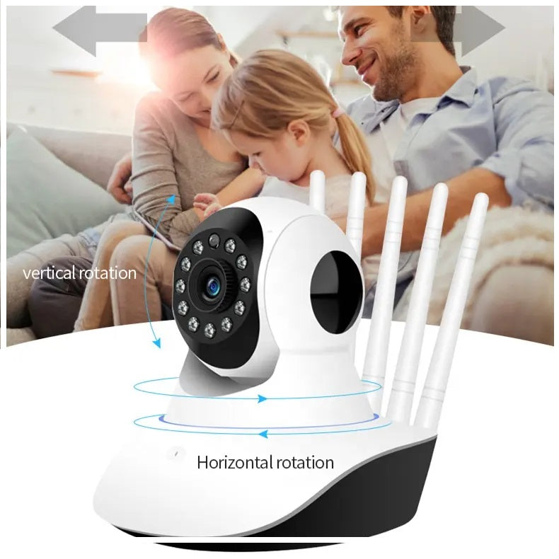 Cámara Inteligente A1 Rotación 360° Full HD 1080P y Visión Nocturna