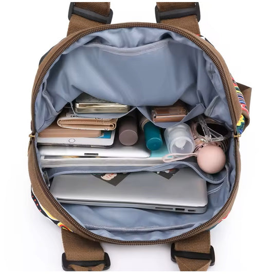 Mochila Ideal para Viajes y Oficina Estilo Vintage Europeo y Americano