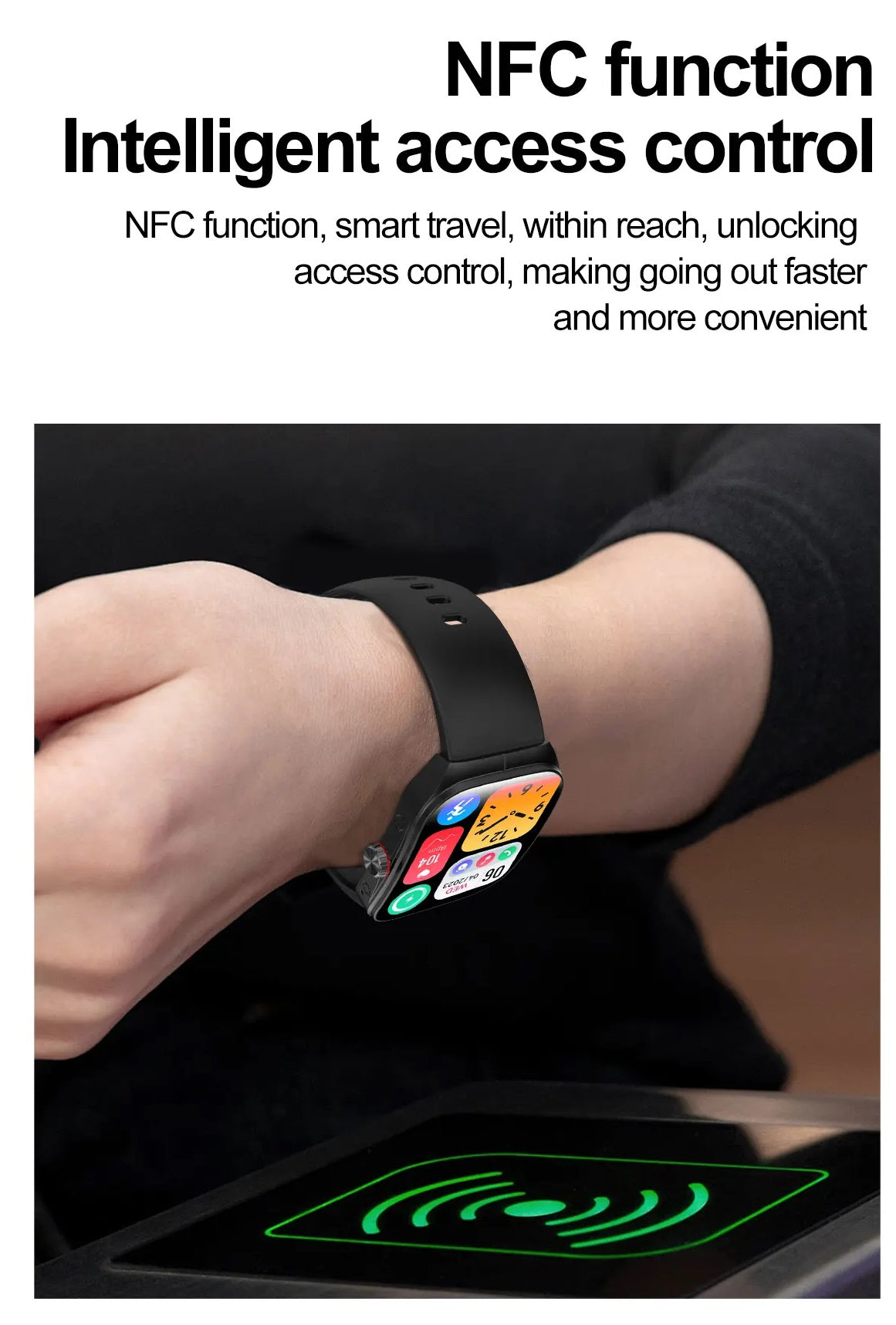 Smartwatch HK80 Pantalla AMOLED 1.95 pulgadas, IP68 Salud Deporte