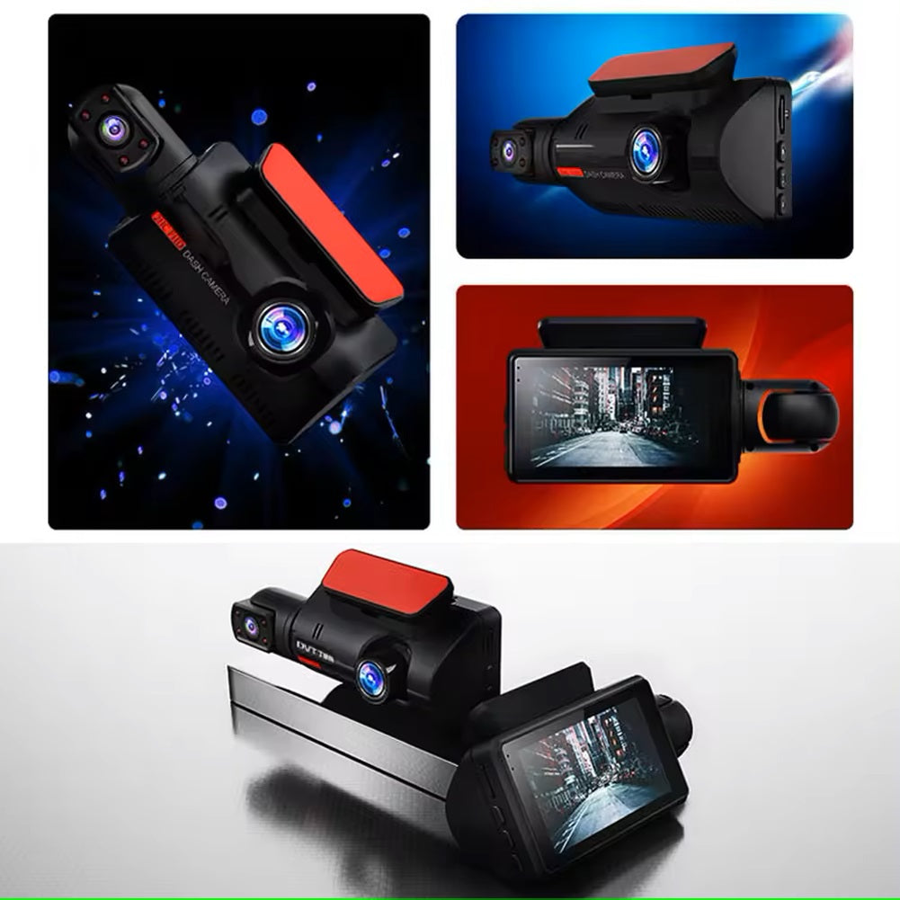 Dash Cam Cámara Dual 1080P Ángulo Amplio de 150° Grabación en Bucle
