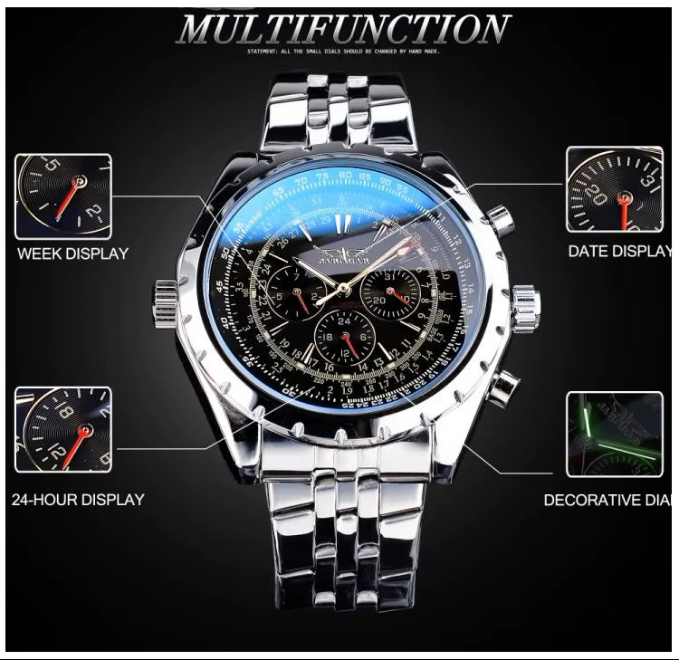 Reloj Automático Jaragar Deportivo para Hombre Movimiento Mecánico