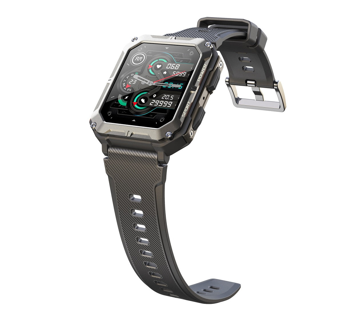 Smartwatch Deportivo C20Pro 1,83” HD | Llamadas BT, IP68, 123 Modos Deportivos, Monitor Salud, Batería 380mAh