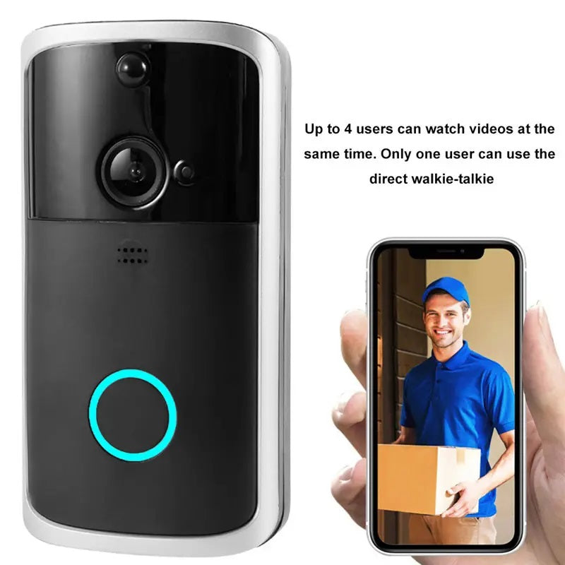 Cámara inteligente Portero Wifi DoorBell con Timbre para Smartphone