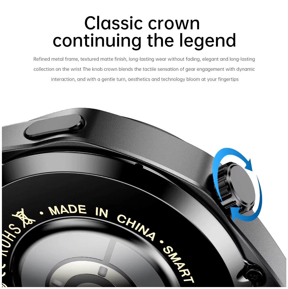 Smartwatch GT5 PRO Llamadas Bluetooth 5 Monitoreo Salud 300 mAh IP67