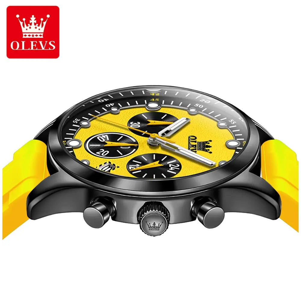 Reloj Deportivo Multifuncional para Hombre con Cronógrafo, Calendario