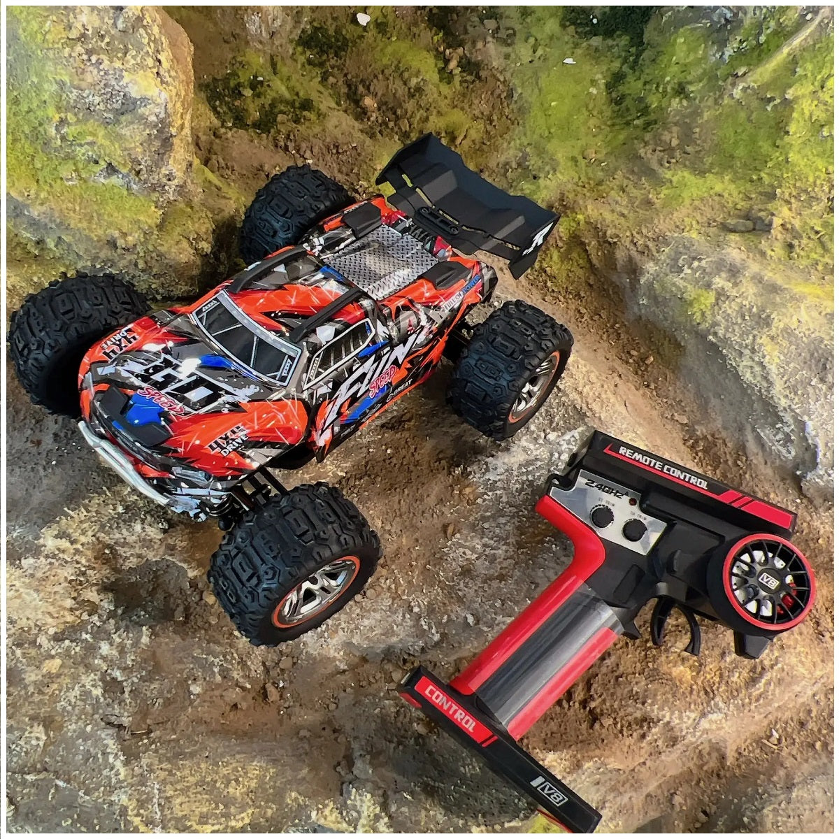 Auto RC Monster Truck Profesional 4WD Velocidad 60kmh 118