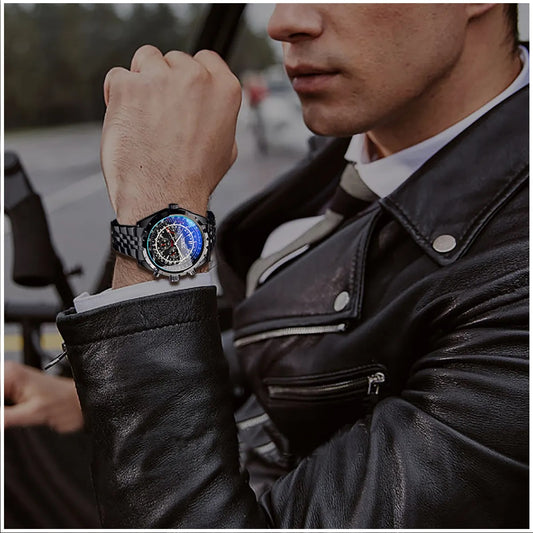 Reloj Automático Jaragar Deportivo Mecánico Resistencia al Agua 3 BAR