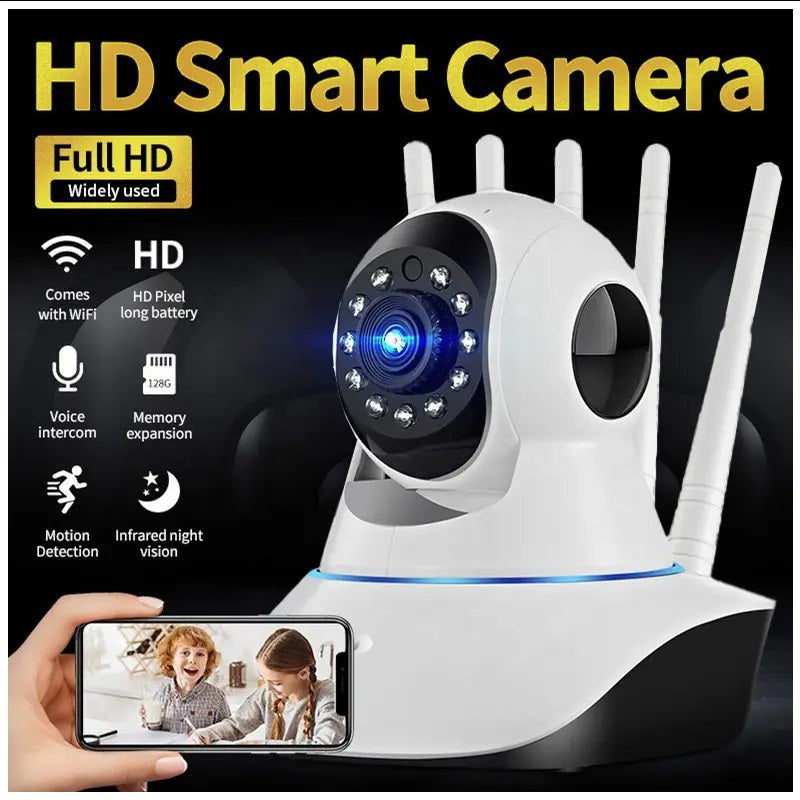 Cámara Inteligente A1 Rotación 360° Full HD 1080P y Visión Nocturna