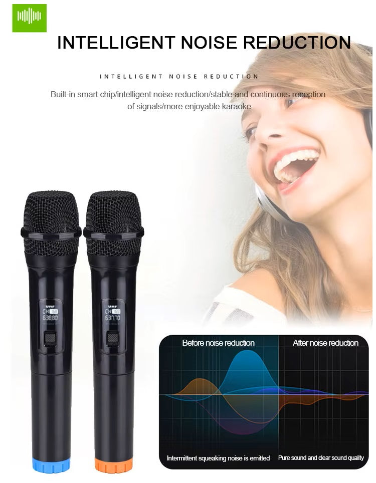 Micrófono Inalámbrico Profesional 50mts Compatible Cancelación Ruido