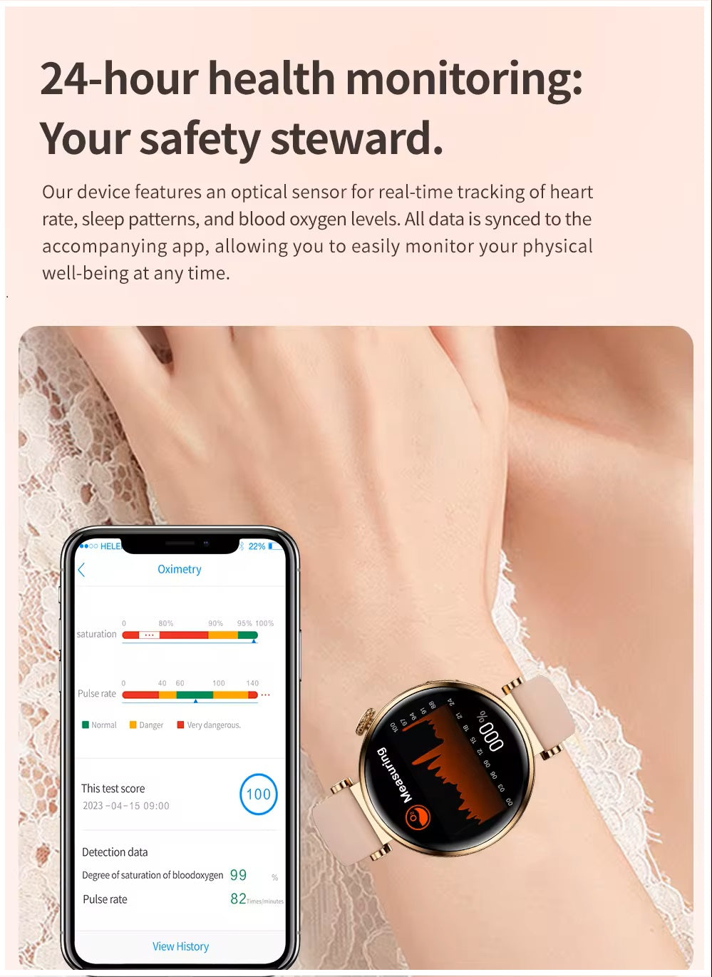 Smartwatch GT4 Mini para Mujer Pantalla IPS Llamadas Bluetooth