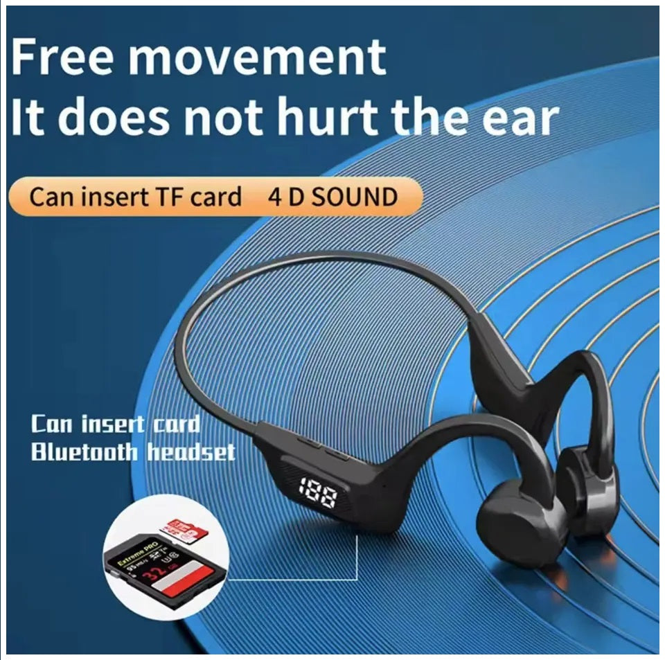 Audífonos inalámbricos Bluetooth Open-Ear Bone Conduction IPX-5