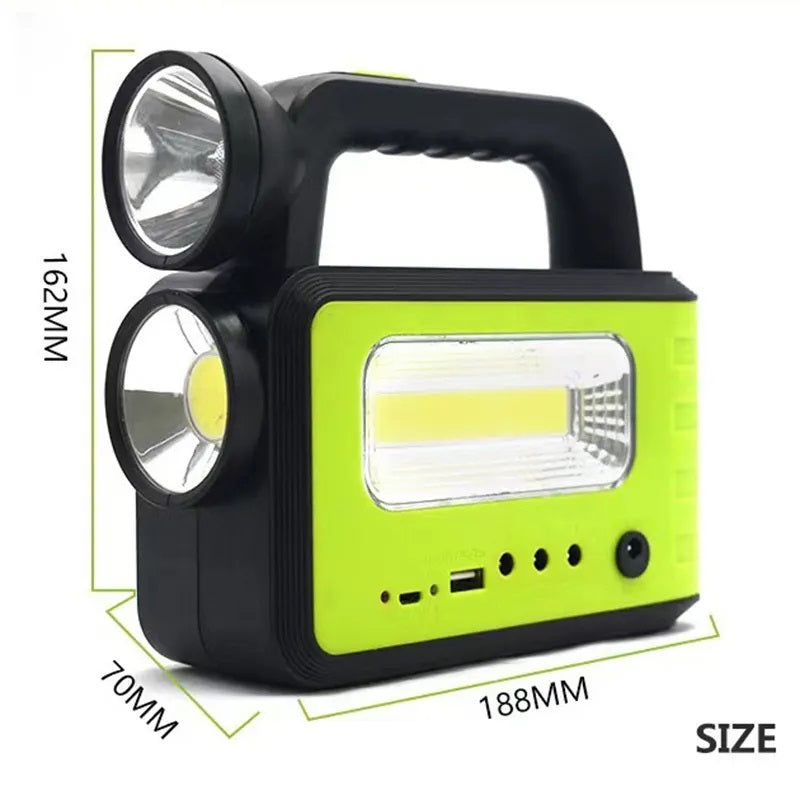 Kit Solar Sistema Iluminación LED Recargable Camping Emergencias USB
