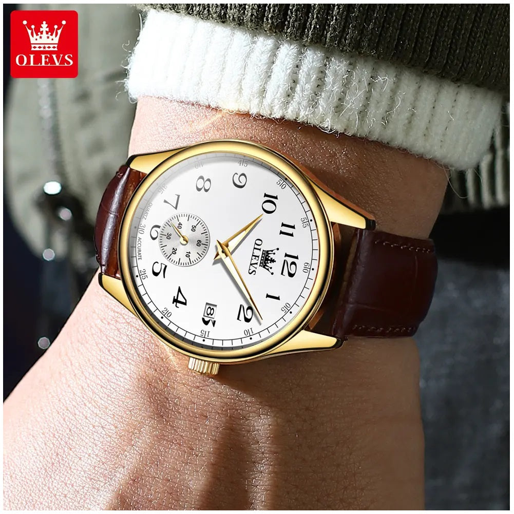 Reloj Análogo para Hombre con Movimiento Cuarzo Preciso Diseño Clásico