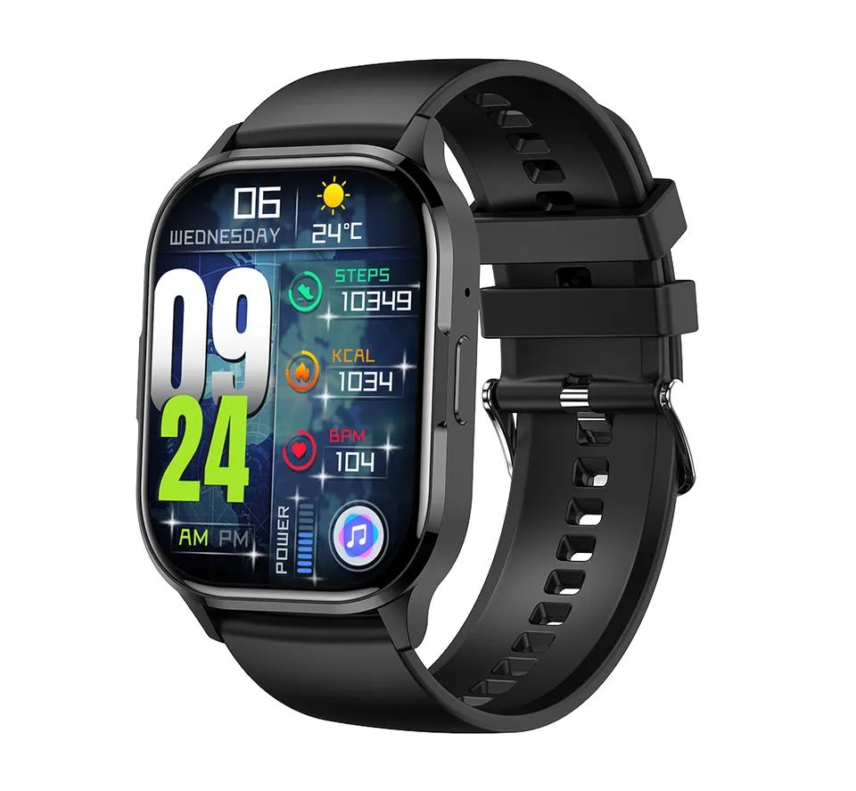 Smartwatch Pantalla AMOLED 2.01 Monitor de Ritmo Cardíaco