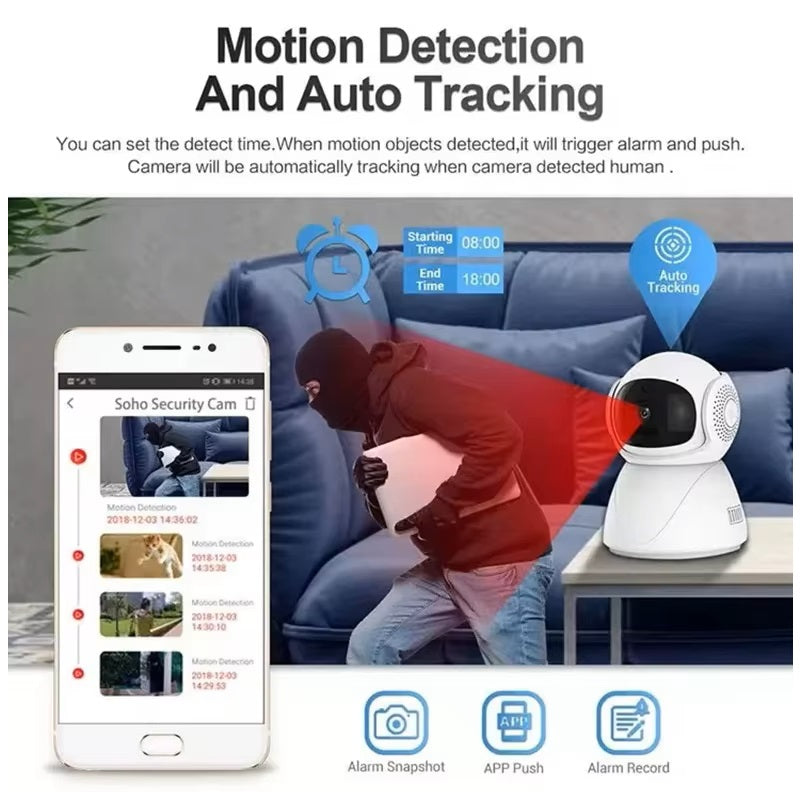 Cámara de Vigilancia WIFI-TF Dual Band 2.4 GHz Detección Movimiento