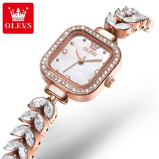 Reloj de Mujer Elegante con Diseño de Sirena, Cristales de Zirconia