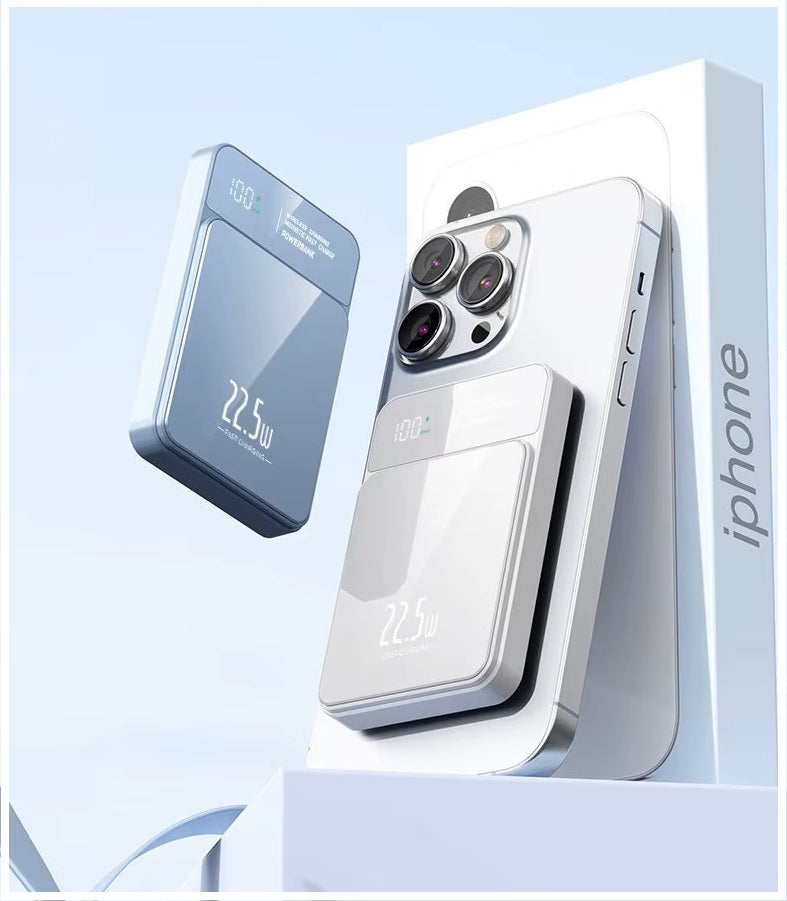 Batería Portátil Power Bank Magnética carga Inalámbrica 30000 mAh 22W