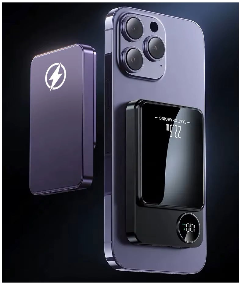 Batería Portátil Power Bank Magnética carga Inalámbrica 30000 mAh 22W