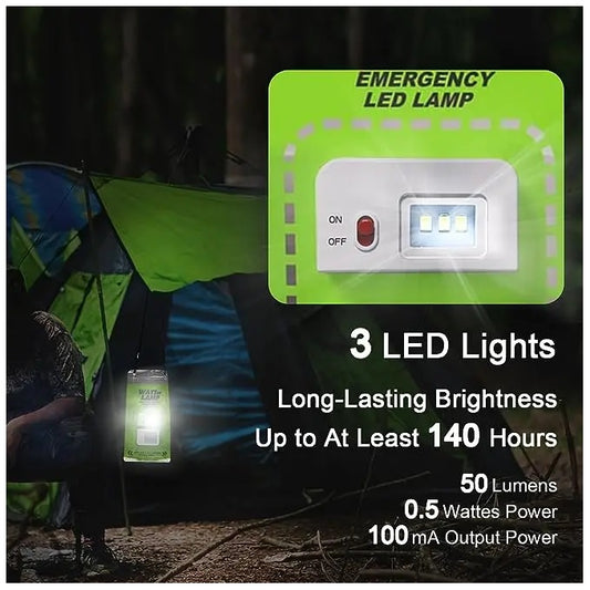 Lámpara Emergencia Ecológica para Terremotos y Campamentos 10 Mil Horas Vida útil