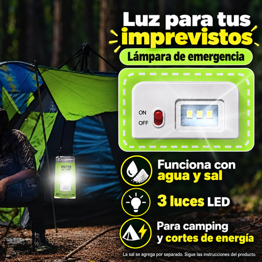 Lámpara de emergencia para camping y terremotos · información en castellano