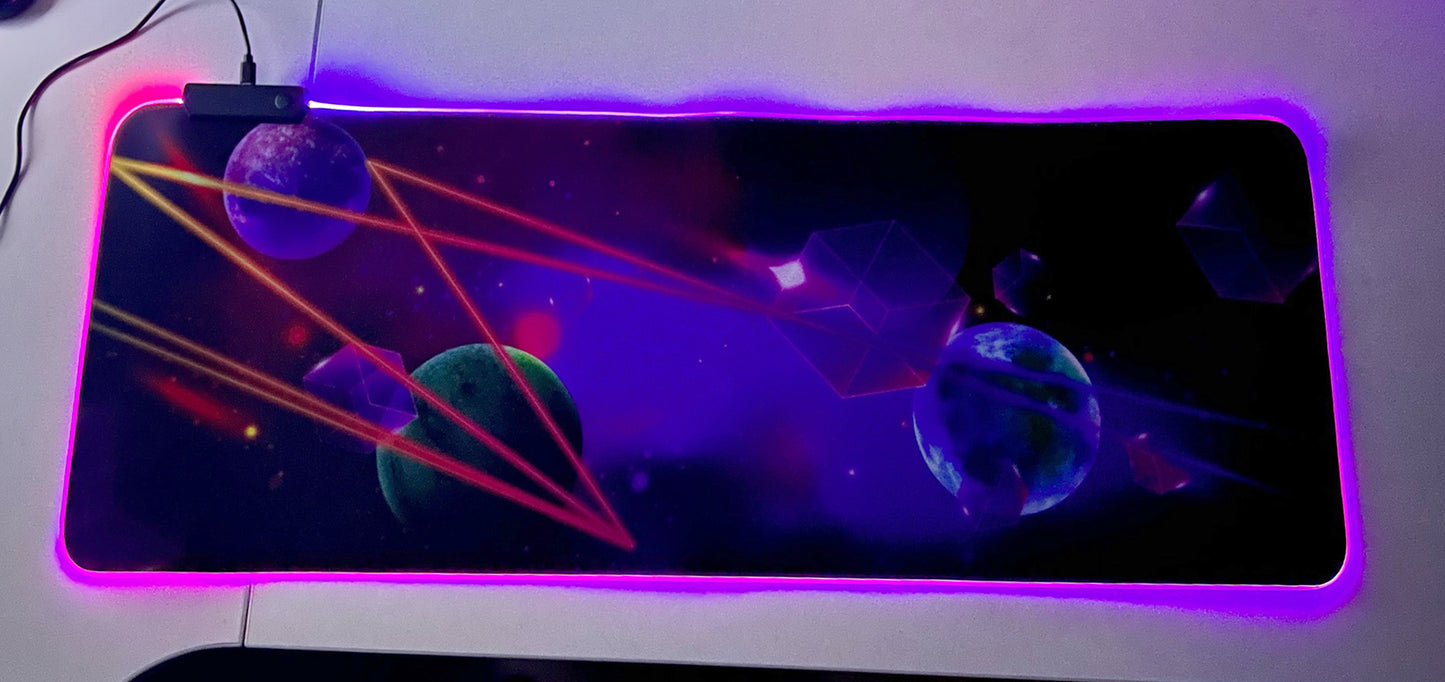 Mousepad Gamer Led RGB USB 80X30cm
