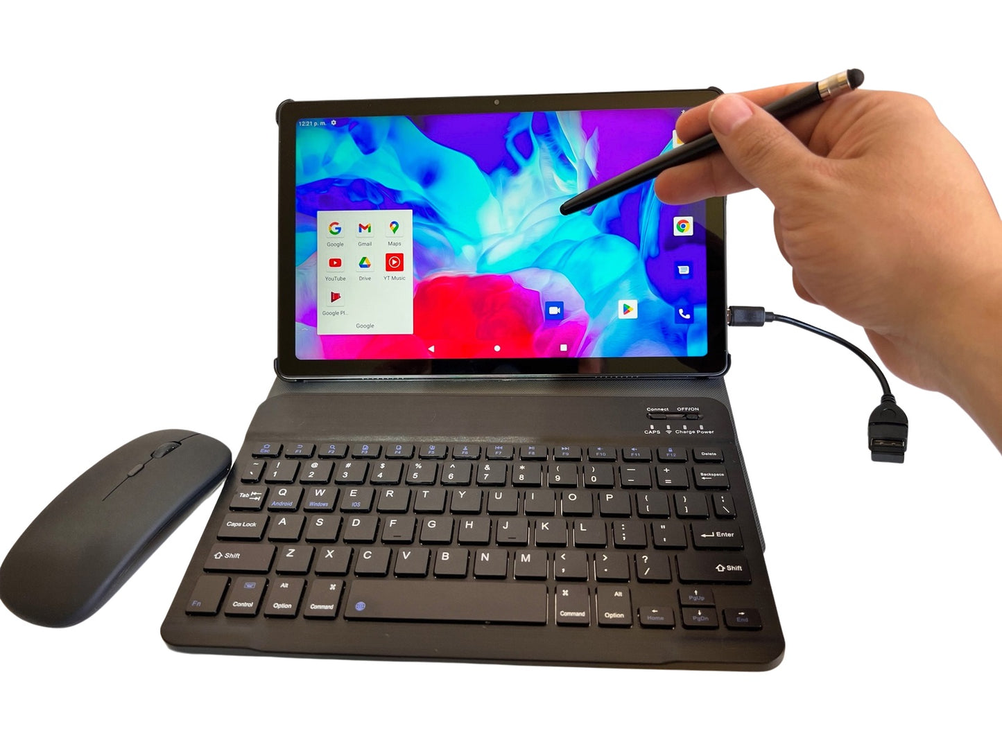 Tablet 2 EN 1 P98 2K Octa Core 20GHz 8GB RAM 128GB 5G LTE Teclado Mouse y Pencil Android 12 13MP