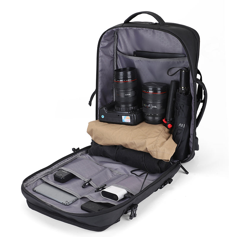 Mochila Multifuncional de Viaje impermeable con puerto USB 37 Litros