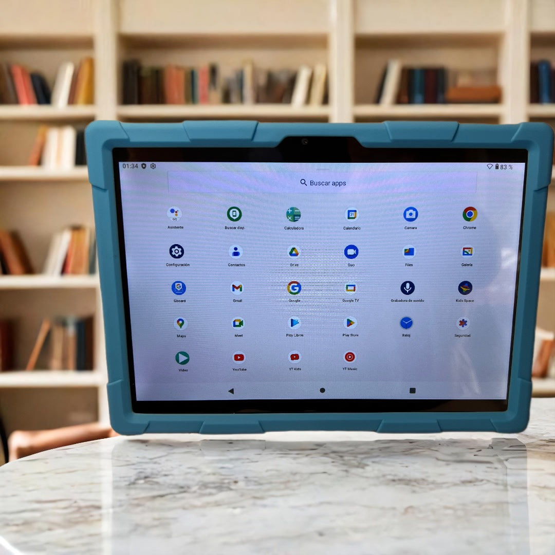 Tablet Infantil Android 12 Quad Core 1.6Ghz 2GB RAM 32 ROM 5000mAh 10 Pulgadas WIFI BLUETOOTH