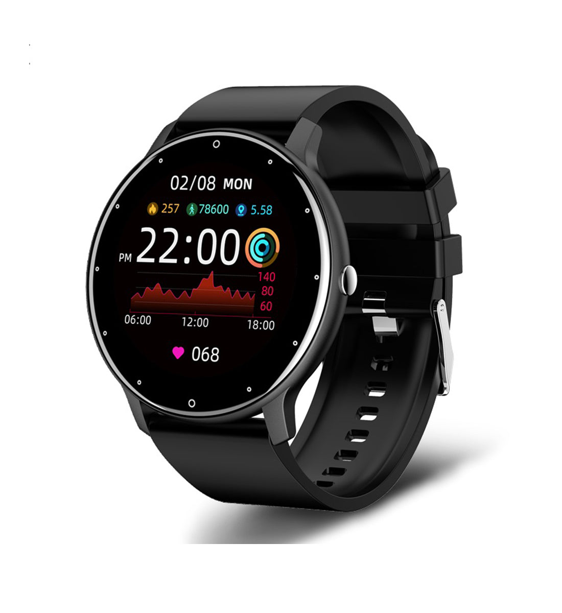 Reloj Inteligente Smartwatch Bluetooth ZL02 Sports Fitness Negro