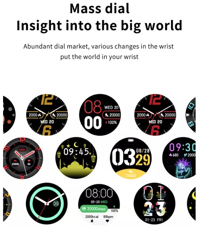 Reloj Inteligente Smartwatch Bluetooth ZL02 Sports Fitness Negro