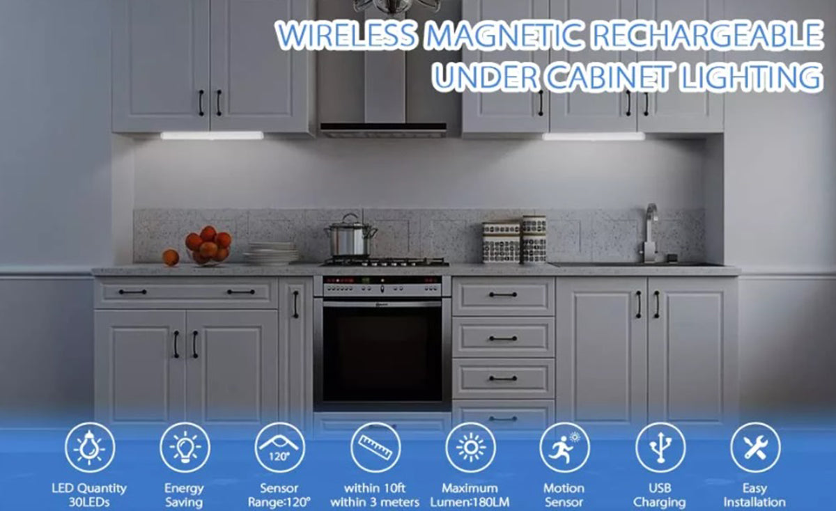 Barra Luz Led inteligente con sensor de movimiento Recargable