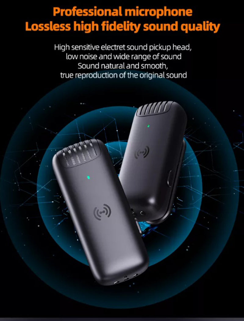 Micrófono inalámbrico Solapa Lightning para Iphone Reducción Ruido