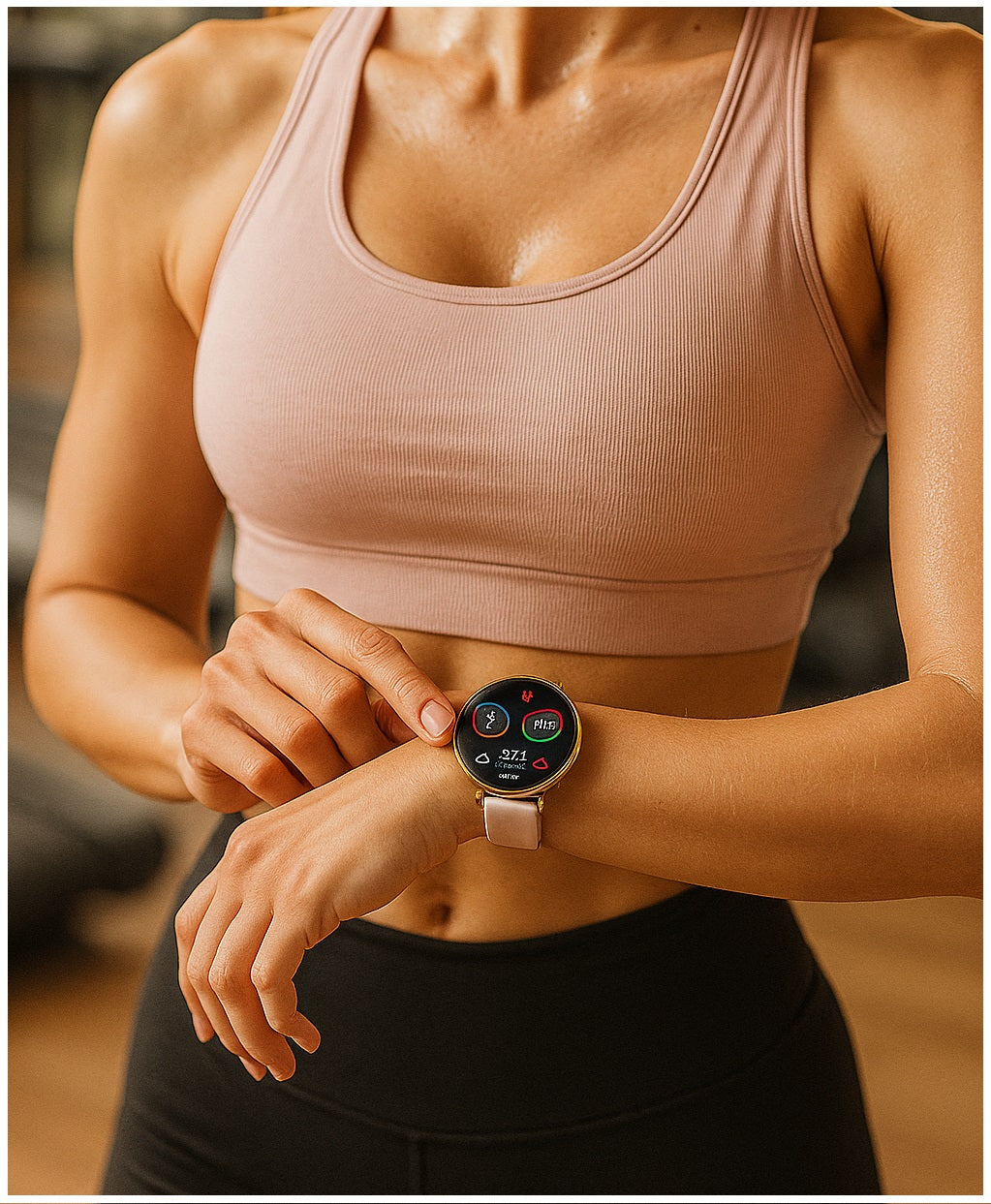 Reloj Inteligente DS5 Mini Mujer Estilo Salud con Doble Correa Silicona y Metálica Compatible IP68