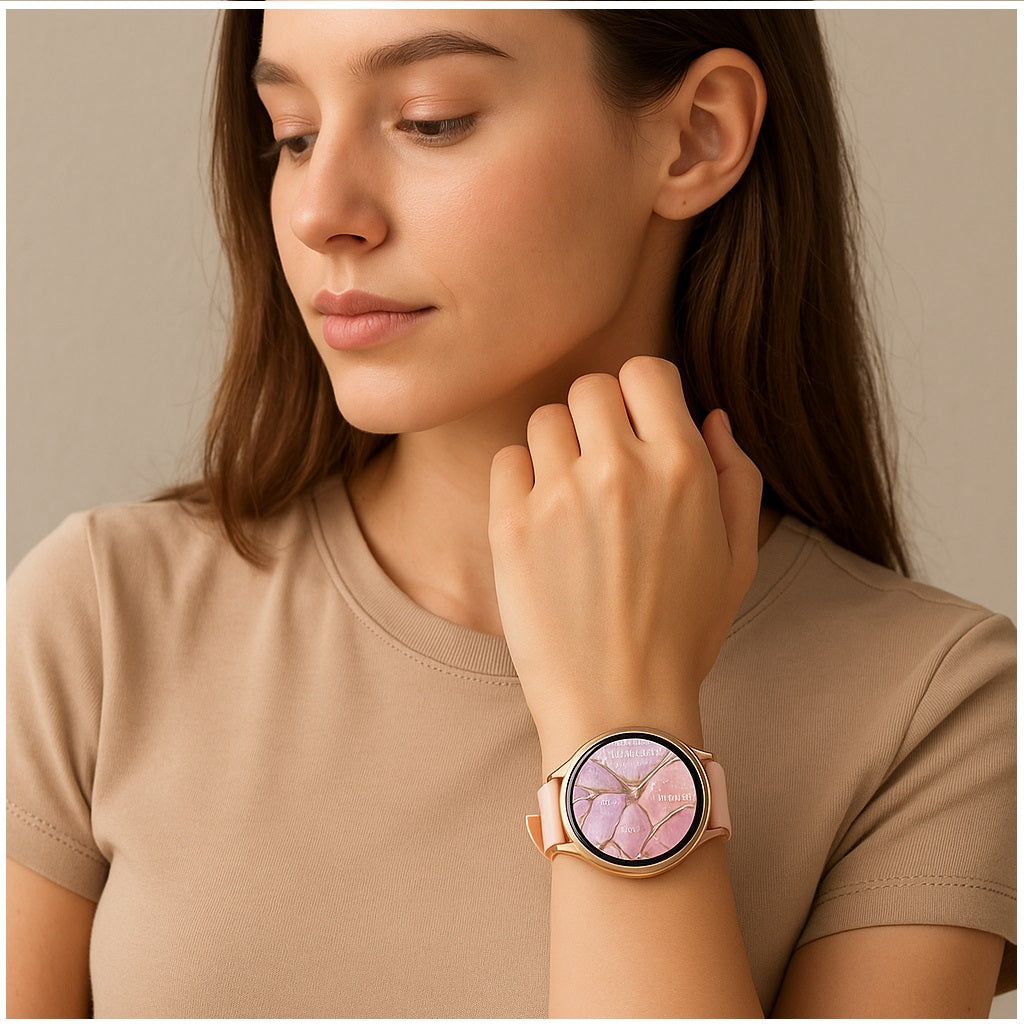 Reloj Inteligente DS5 Mini Mujer Estilo Salud con Doble Correa Silicona y Metálica Compatible IP68