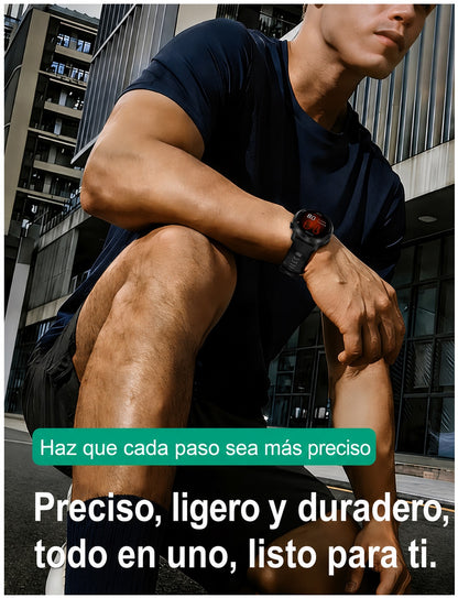 Smartwatch Deportivo DT G9 GPS Integrado Pantalla AMOLED 1.43" 466x466 Mapas Offline Llamadas Bluetooth Brújula 3ATM para Running Trekking y Outdoor