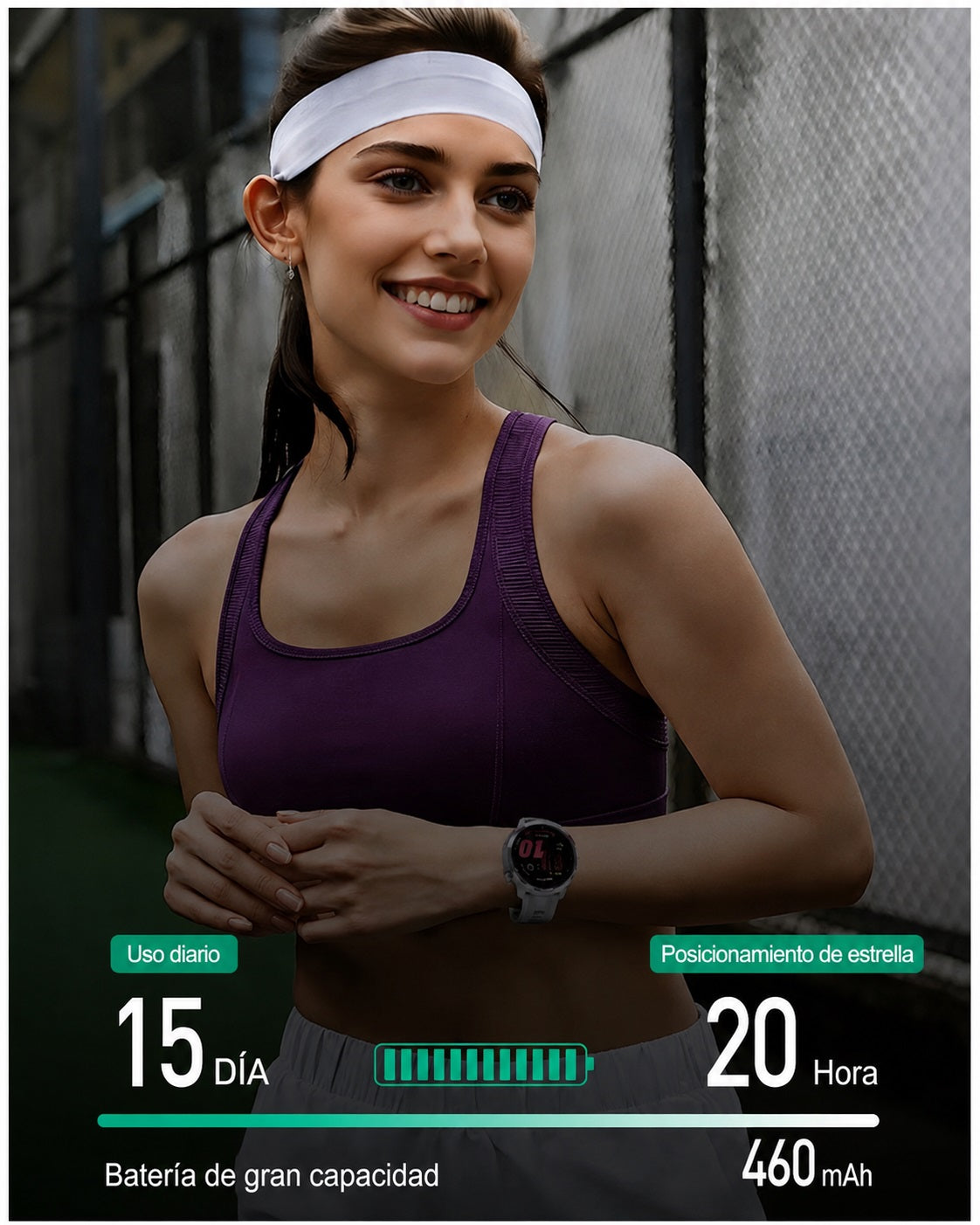 Smartwatch Deportivo DT G9 GPS Integrado Pantalla AMOLED 1.43" 466x466 Mapas Offline Llamadas Bluetooth Brújula 3ATM para Running Trekking y Outdoor