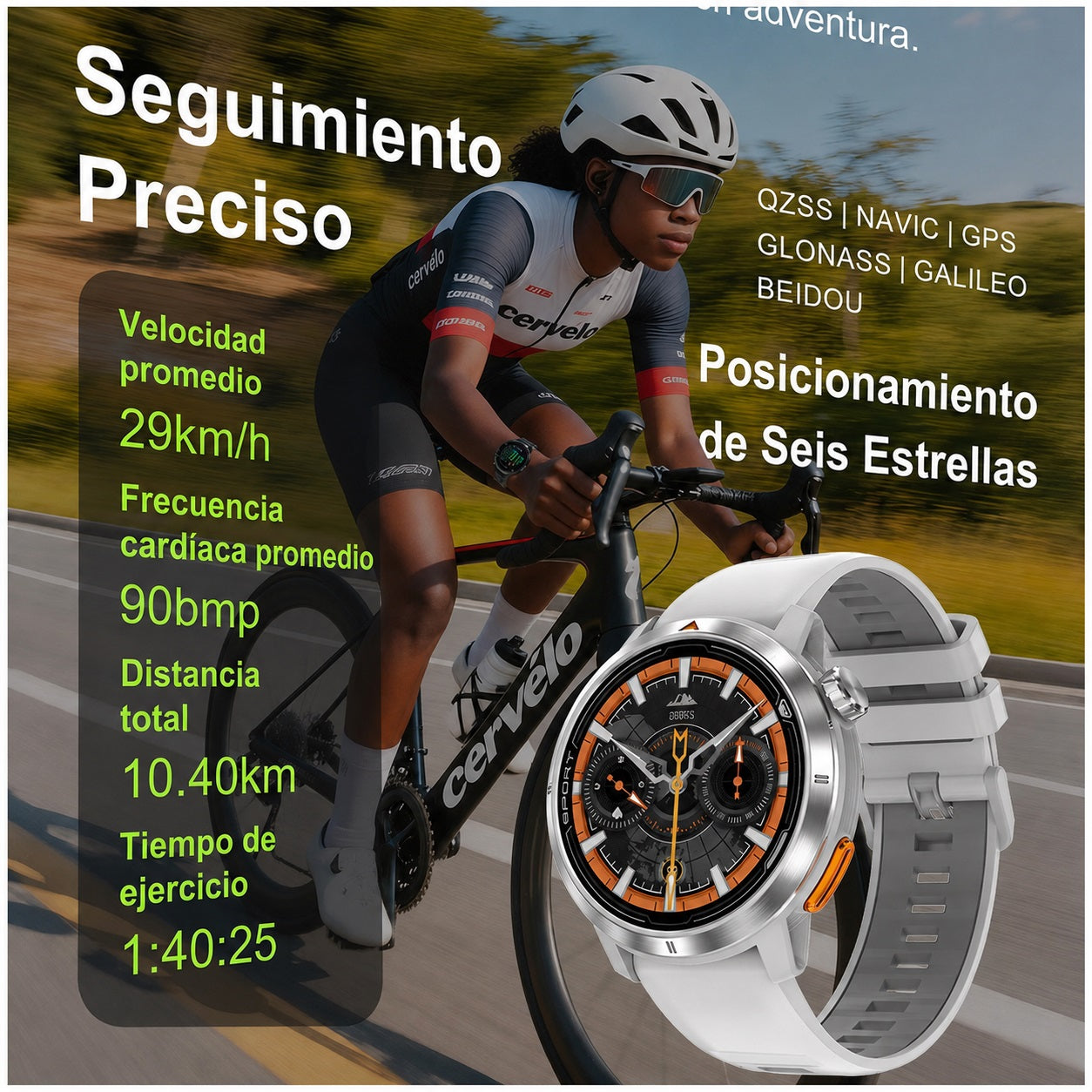 Smartwatch Deportivo DT G9 GPS Integrado Pantalla AMOLED 1.43" 466x466 Mapas Offline Llamadas Bluetooth Brújula 3ATM para Running Trekking y Outdoor