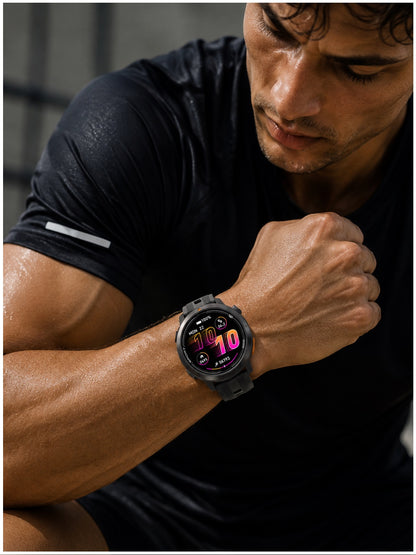 Smartwatch Deportivo DT G9 GPS Integrado Pantalla AMOLED 1.43" 466x466 Mapas Offline Llamadas Bluetooth Brújula 3ATM para Running Trekking y Outdoor