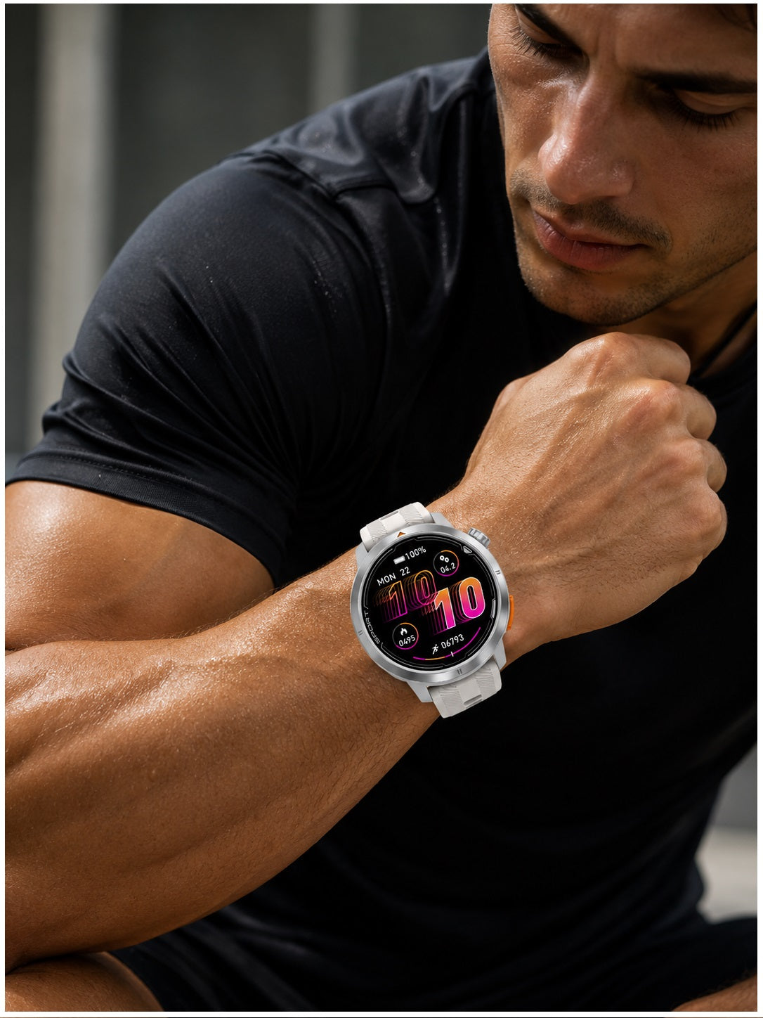 Smartwatch Deportivo DT G9 GPS Integrado Pantalla AMOLED 1.43" 466x466 Mapas Offline Llamadas Bluetooth Brújula 3ATM para Running Trekking y Outdoor