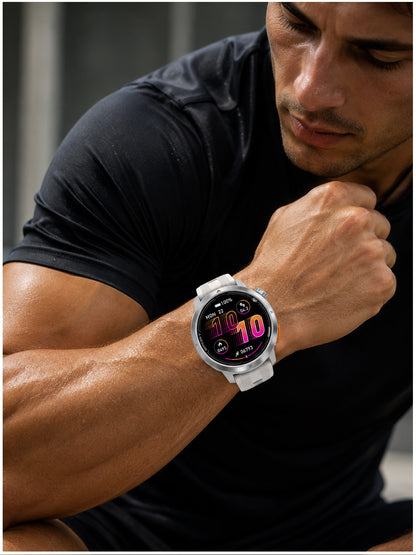 Smartwatch Deportivo DT G9 GPS Integrado Pantalla AMOLED 1.43" 466x466 Mapas Offline Llamadas Bluetooth Brújula 3ATM para Running Trekking y Outdoor