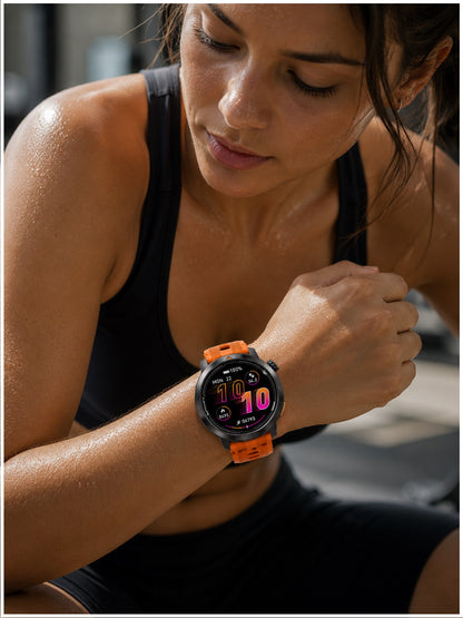 Smartwatch Deportivo DT G9 GPS Integrado Pantalla AMOLED 1.43" 466x466 Mapas Offline Llamadas Bluetooth Brújula 3ATM para Running Trekking y Outdoor